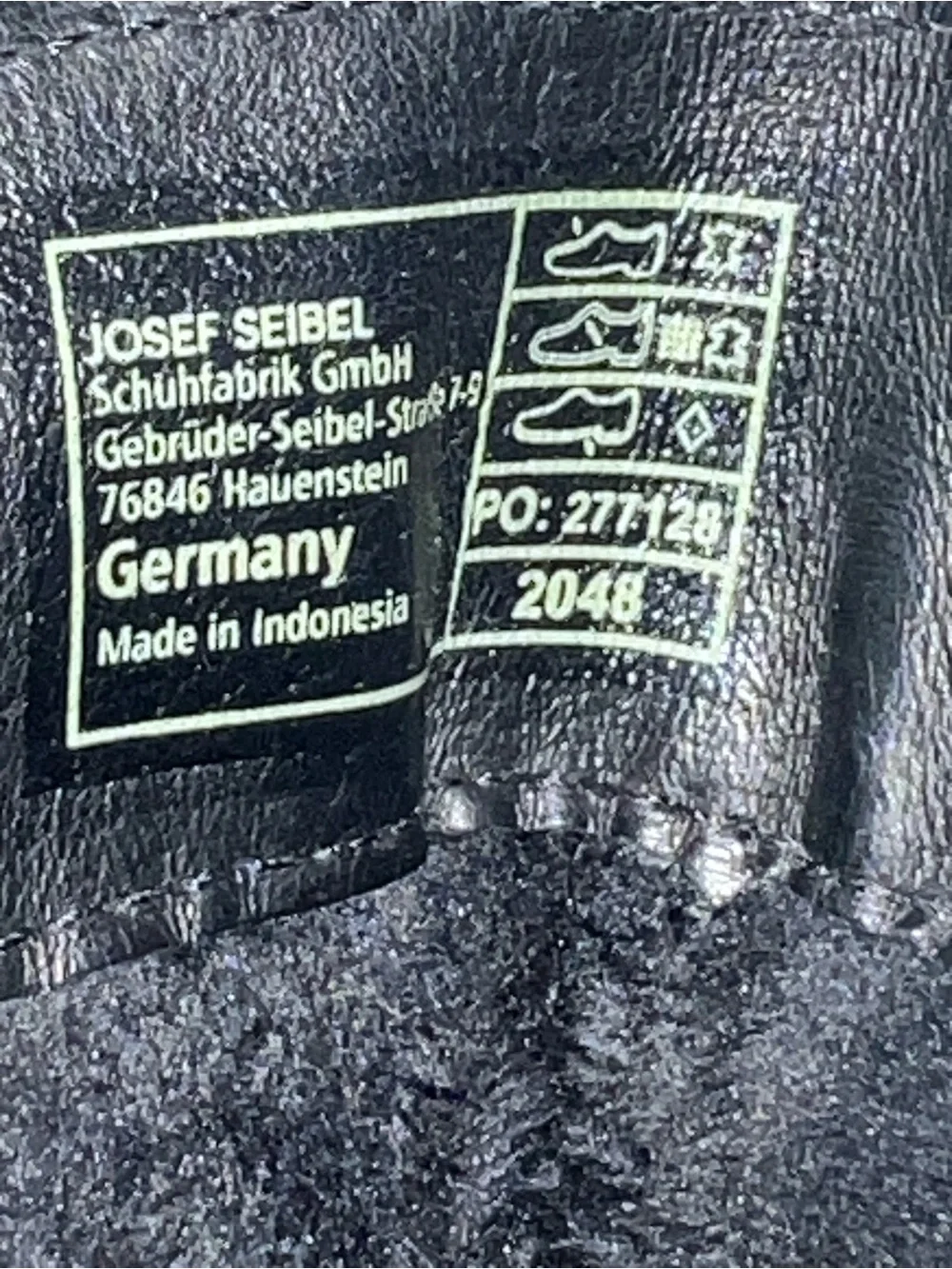 Josef Seibel Naly 24 Black Leather Ankle Boots Warm Lined Side Zip EU 38 US 7.5